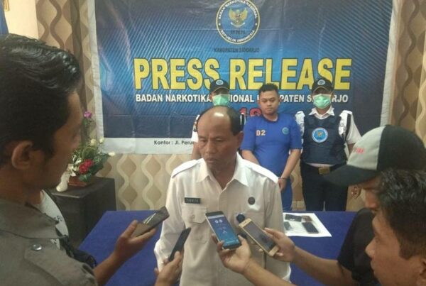 Press Release Penangkapan Ke-6 BNN Kabupaten Sidoarjo