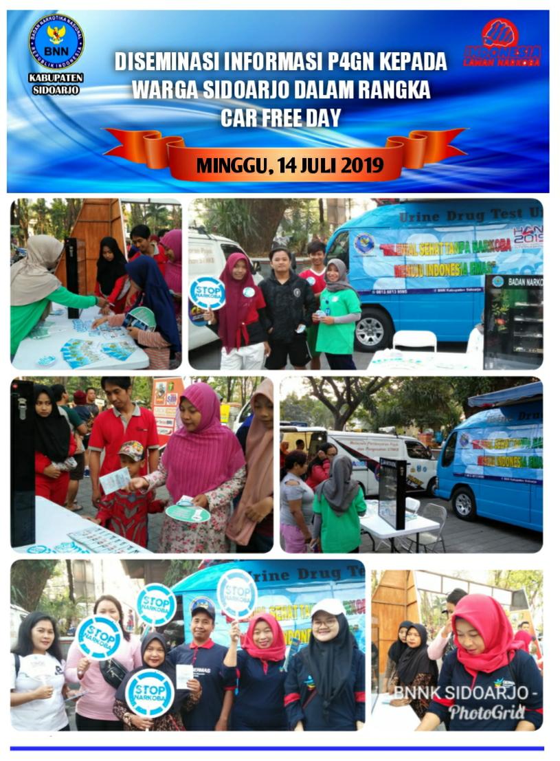 DISEMINASI INFORMASI P4GN KEPADA WARGA SIDOARJO DALAM RANGKA CAR FREE DAY DISEMINASI INFORMASI P4GN KEPADA WARGA SIDOARJO DALAM RANGKA CAR FREE DAY
