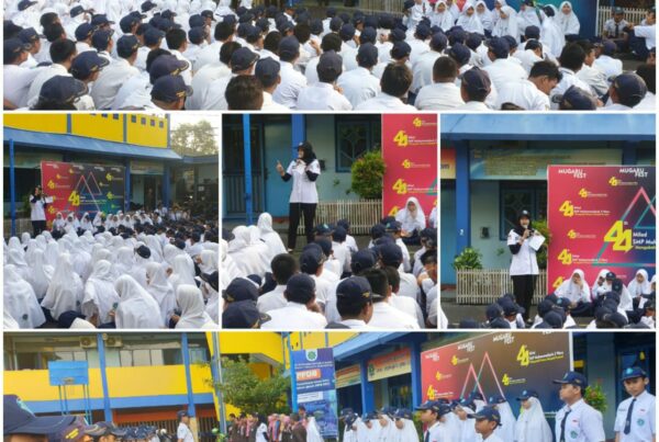 DISEMINASI INFORMASI P4GN MELALUI PETUGAS INSPEKTUR UPACARA DI SMP MUHAMMADIYAH 3 WARU, SIDOARJO