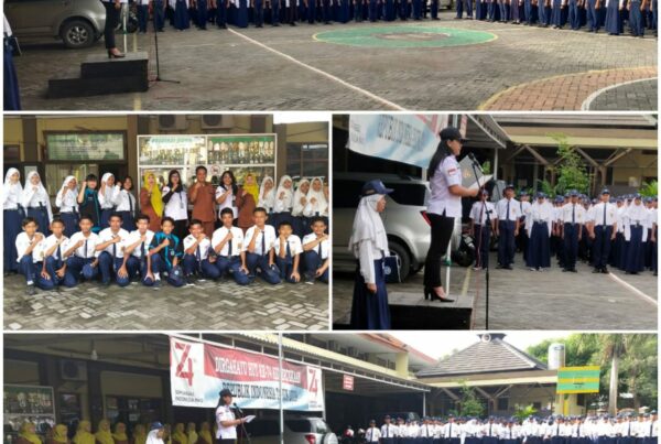 DISEMINASI INFORMASI P4GN MELALUI PETUGAS INSPEKTUR UPACARA DI SMP NUSANTARA KRIAN
