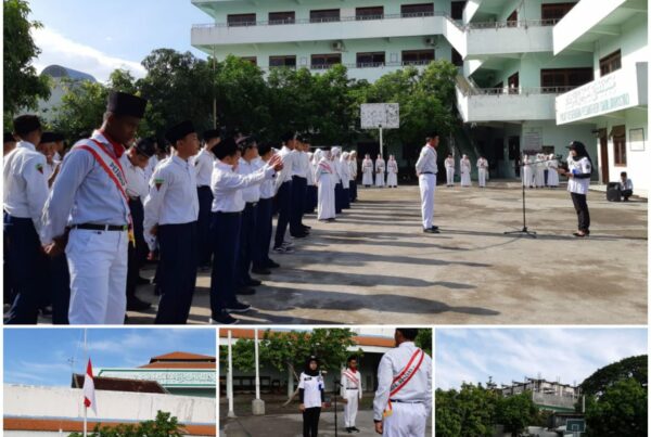 DISEMINASI INFORMASI P4GN MELALUI PETUGAS INSPEKTUR UPACARA DI SMP SABILULROSYAD SIDOARJO
