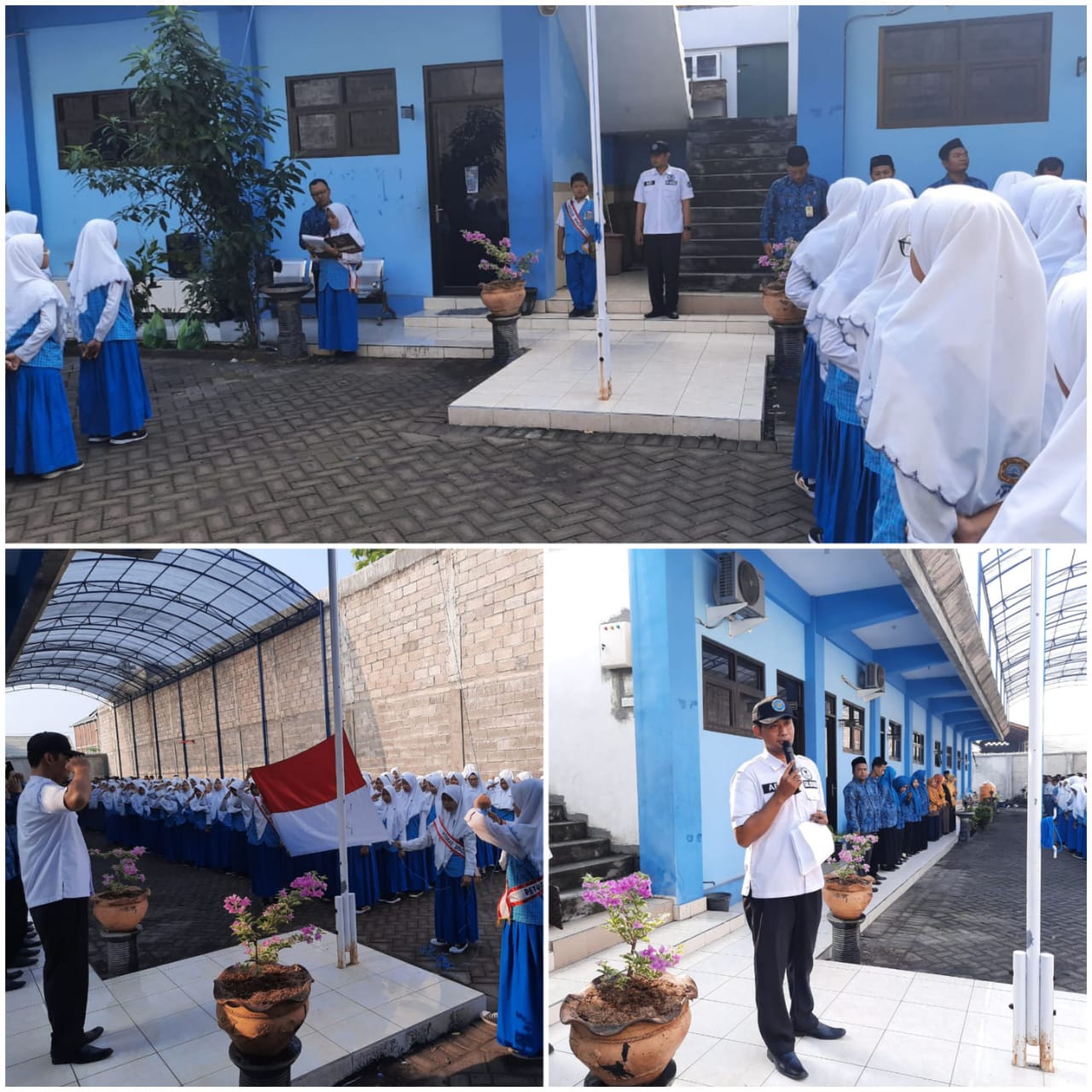 DISEMINASI INFORMASI P4GN MELALUI PETUGAS INSPEKTUR UPACARA DI SMP WAHID HASIM 8 WARU, SIDOARJO DISEMINASI INFORMASI P4GN MELALUI PETUGAS INSPEKTUR UPACARA DI SMP WAHID HASIM 8 WARU, SIDOARJO
