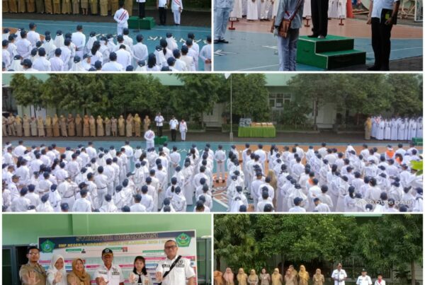 DISEMINASI INFORMASI P4GN MELALUI PETUGAS INSPEKTUR UPACARA DI SMPN 5 SIDOARJO