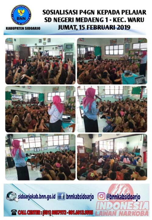 Sosialisasi Kepada Pelajar SDN Medaeng 1