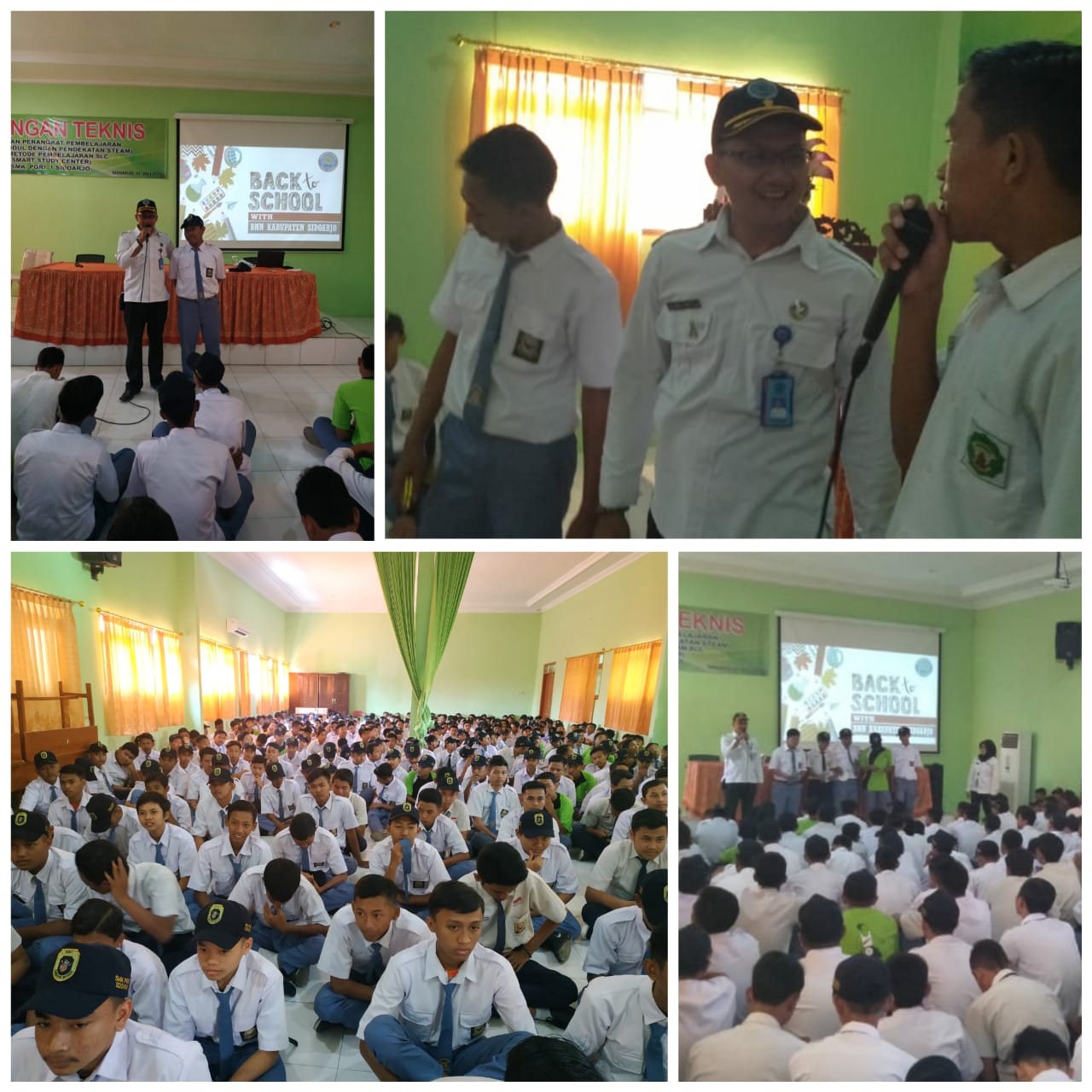 SOSIALISASI KEPADA SISWA-SISWI BARU PADA KEGIATAN MPLS DI SMK PGRI 1 SIDOARJO SOSIALISASI KEPADA SISWA-SISWI BARU PADA KEGIATAN MPLS DI SMK PGRI 1 SIDOARJO