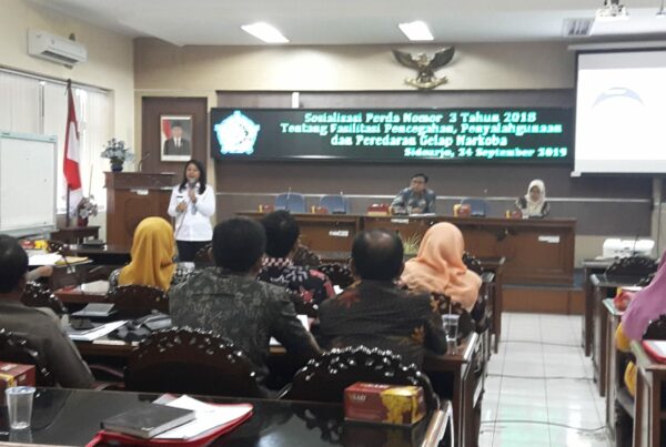 SOSIALISASI PERDA DI SEKRETARIAT DAERAH KABUPATEN SIDOARJO