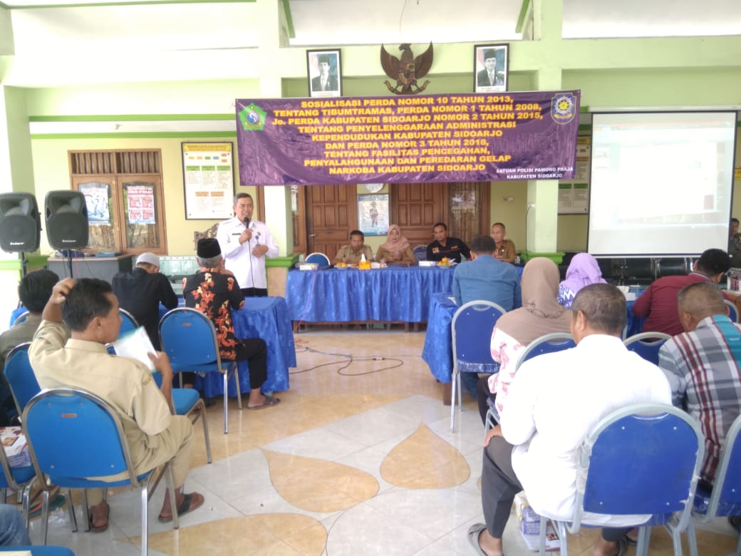 SOSIALISASI PERDA NOMOR 6 TAHUN 2018 TENTANG FASILITASI P4GN DAN PERDA TERTIB ADMINISTRASI SINERGI DENGAN SATPOL PP SOSIALISASI PERDA NOMOR 6 TAHUN 2018 TENTANG FASILITASI P4GN DAN PERDA TERTIB ADMINISTRASI SINERGI DENGAN SATPOL PP