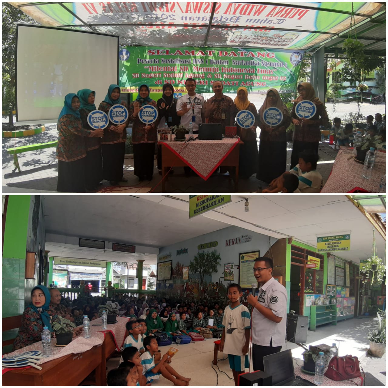 SOSIALISASI BAHAYA NARKOBA BAGI PELAJAR SDN SEDATI AGUNG DAN SDN BETRO DI KECAMATAN SEDATI KABUPATEN SIDOARJO SOSIALISASI BAHAYA NARKOBA BAGI PELAJAR SDN SEDATI AGUNG DAN SDN BETRO DI KECAMATAN SEDATI KABUPATEN SIDOARJO