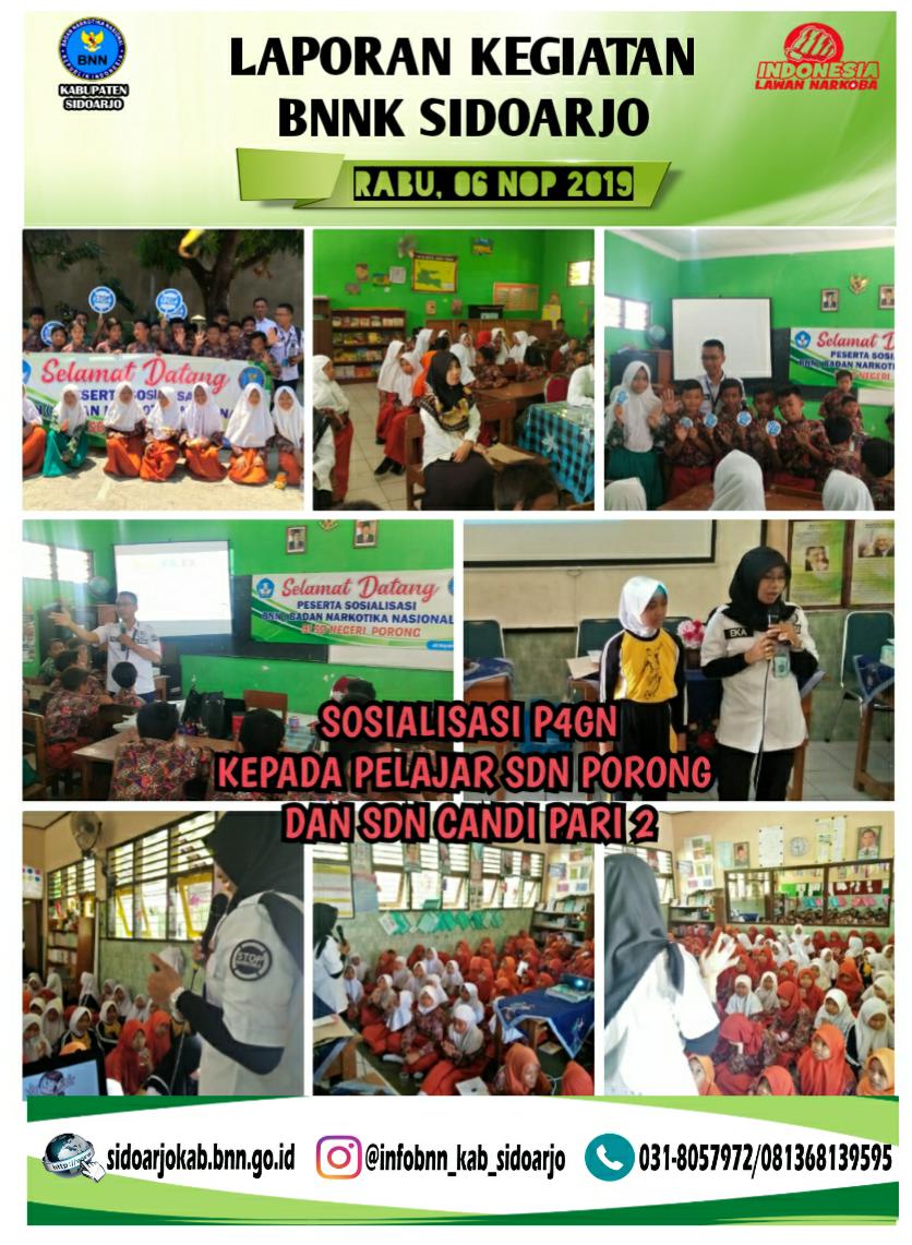 SOSIALISASI BAHAYA NARKOBA BAGI PELAJAR DI KEC. PORONG KABUPATEN SIDOARJO SOSIALISASI BAHAYA NARKOBA BAGI PELAJAR DI KEC. PORONG KABUPATEN SIDOARJO