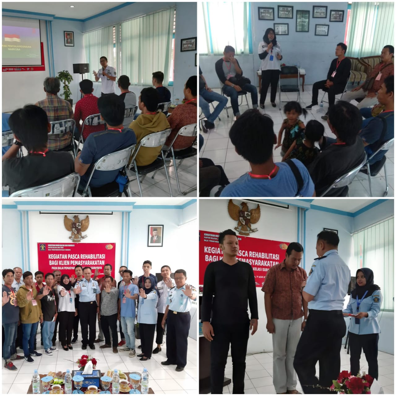 KEGIATAN PASCAREHABILITASI PADA KLIEN PEMASYARAKATAN DI BALAI PEMASYARAKATAN KLAS 1 SURABAYA KEGIATAN PASCAREHABILITASI PADA KLIEN PEMASYARAKATAN DI BALAI PEMASYARAKATAN KLAS 1 SURABAYA