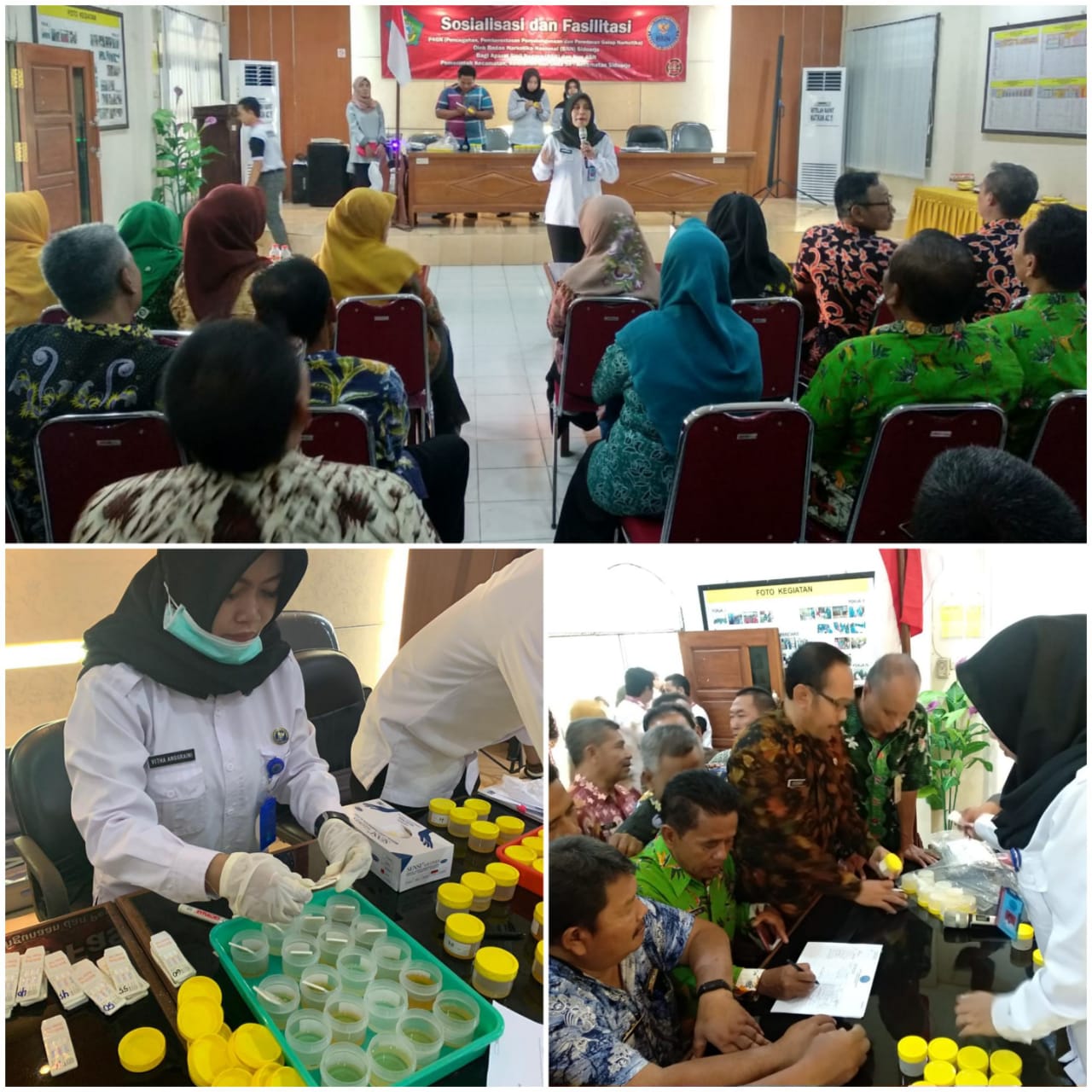 PEMERIKSAAN URINE SKRINING DI KECAMATAN SIDOARJO PEMERIKSAAN URINE SKRINING DI KECAMATAN SIDOARJO