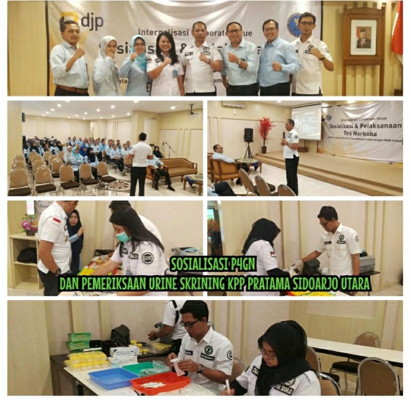 KPP PRATAMA SIDOARJO UTARA MELAKSANAKAN SOSIALISASI DAN TES URINE KPP PRATAMA SIDOARJO UTARA MELAKSANAKAN SOSIALISASI DAN TES URINE