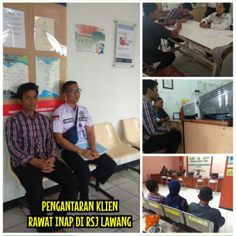 PENGANTARAN KLIEN REHABILITASI RAWAT INAP KE RSJ dr. RADJIMAN WEDIODININGRAT LAWANG PENGANTARAN KLIEN REHABILITASI RAWAT INAP KE RSJ dr. RADJIMAN WEDIODININGRAT LAWANG