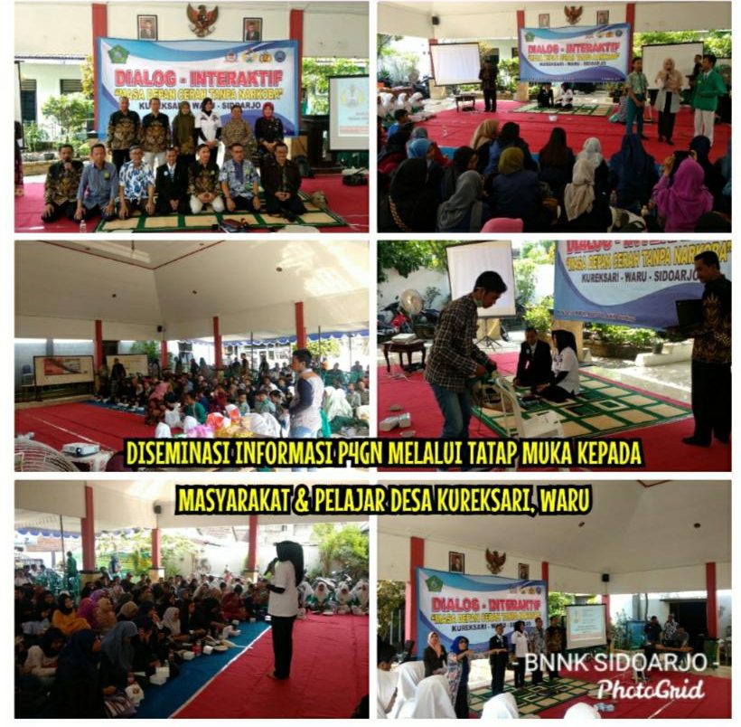 DISEMINASI INFORMASI P4GN MELALUI TATAP MUKA KEPADA MASYARAKAT & PELAJAR DESA KUREKSARI, WARU, SIDOARJO DISEMINASI INFORMASI P4GN MELALUI TATAP MUKA KEPADA MASYARAKAT & PELAJAR DESA KUREKSARI, WARU, SIDOARJO