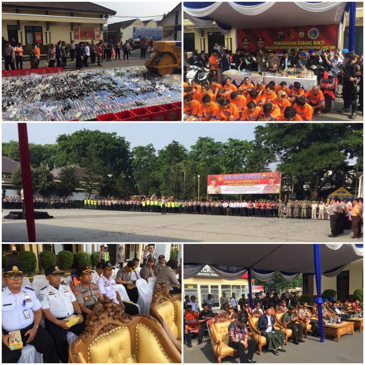 APEL GELAR PASUKAN OPERASI LILIN SEMERU 2019 DAN PEMUSNAHAN BARANG BUKTI HASIL KEGIATAN RUTIN YANG DI TINGKATKAN (KRYD)
