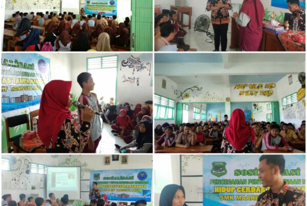 DISEMINASI INFORMASI P4GN MELALUI TATAP MUKA KEPADA PELAJAR SMK MA'ARIF TANGGULANGIN