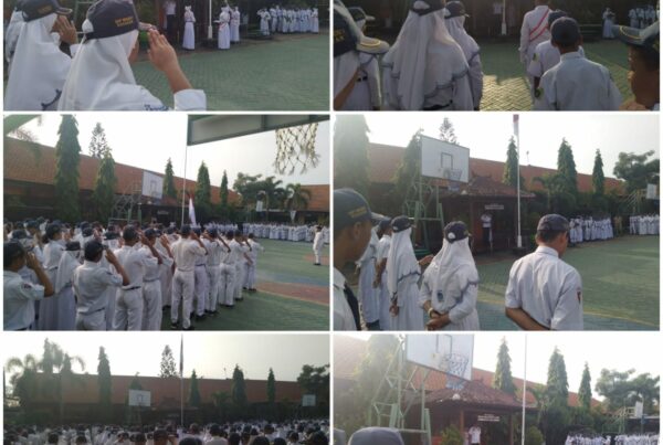 DISEMINASI INFORMASI P4GN MELALUI PETUGAS INSPEKTUR UPACARA DI SMPN 1 BUDURAN, SIDOARJO