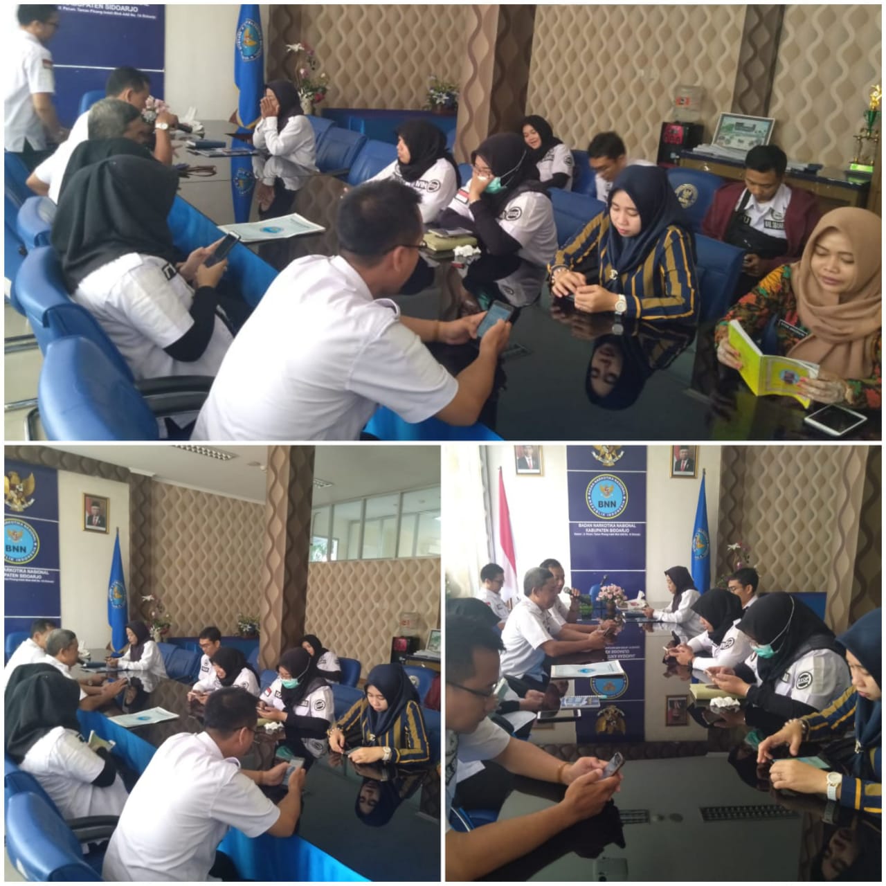 PEGAWAI BNNK SIDOARJO MELAKSANAKAN APEL PAGI DAN PEMBACAAN SURAT YASIN TAHLIL PEGAWAI BNNK SIDOARJO MELAKSANAKAN APEL PAGI DAN PEMBACAAN SURAT YASIN TAHLIL