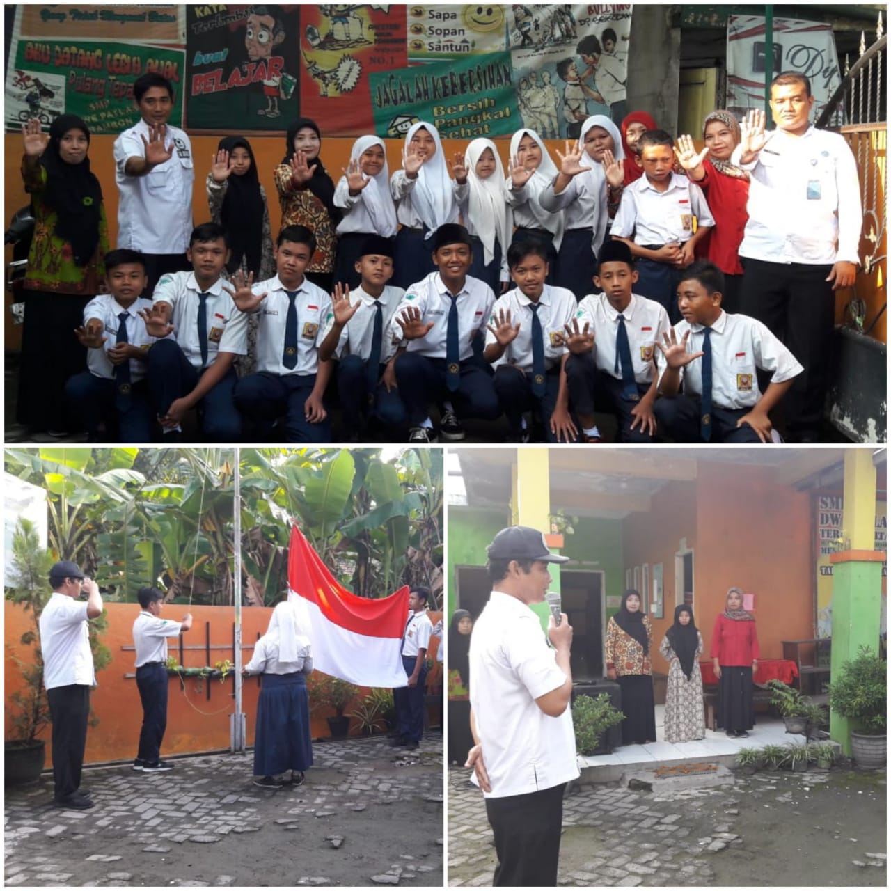 DISEMINASI INFORMASI P4GN MELALUI TATAP MUKA SEBAGAI INSPEKTUR UPACARA DI SMP DHARMA WANITA 14 PRAMBON, SIDOARJO DISEMINASI INFORMASI P4GN MELALUI TATAP MUKA SEBAGAI INSPEKTUR UPACARA DI SMP DHARMA WANITA 14 PRAMBON, SIDOARJO