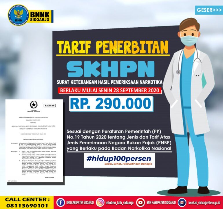 TARIF PENERBITAN SHKPN