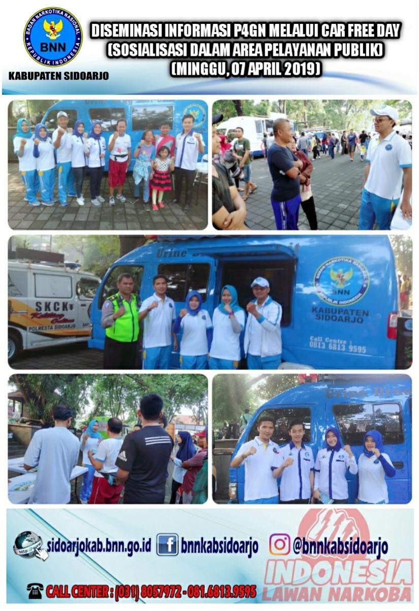 DISEMINASI INFORMASI P4GN MELALUI CAR FREE DAY (SOSIALISASI DALAM AREA PELAYANAN PUBLIK) KEPADA MASYARAKAT DISEMINASI INFORMASI P4GN MELALUI CAR FREE DAY (SOSIALISASI DALAM AREA PELAYANAN PUBLIK) KEPADA MASYARAKAT