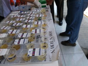 KODIM 0816 SIDOARJO MELAKSANAKAN PEMERIKSAAN URINE SKRINING