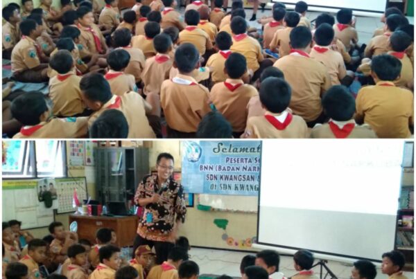 SOSIALISASI BAHAYA NARKOBA BAGI PELAJAR DI SDN KWANGSAN KECAMATAN SEDATI KABUPATEN SIDOARJO SOSIALISASI BAHAYA NARKOBA BAGI PELAJAR DI SDN KWANGSAN KECAMATAN SEDATI KABUPATEN SIDOARJO
