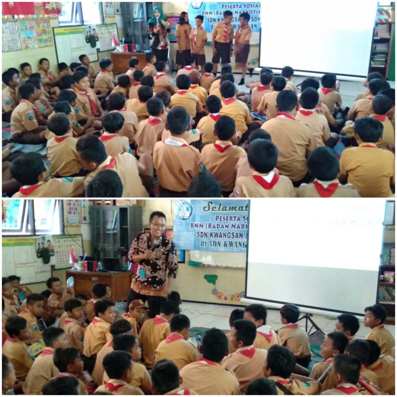 SOSIALISASI BAHAYA NARKOBA BAGI PELAJAR DI SDN KWANGSAN KECAMATAN SEDATI KABUPATEN SIDOARJO SOSIALISASI BAHAYA NARKOBA BAGI PELAJAR DI SDN KWANGSAN KECAMATAN SEDATI KABUPATEN SIDOARJO