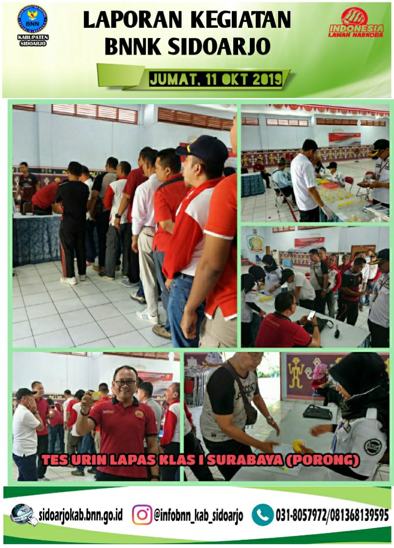 PELAKSANAAN TES URINE BAGI PEGAWAI LAPAS KLAS 1 SURABAYA PELAKSANAAN TES URINE BAGI PEGAWAI LAPAS KLAS 1 SURABAYA
