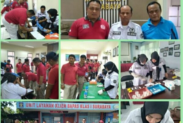 PELAKSANAAN TES URINE BAGI PEGAWAI RUTAN KELAS I MEDAENG SURABAYA
