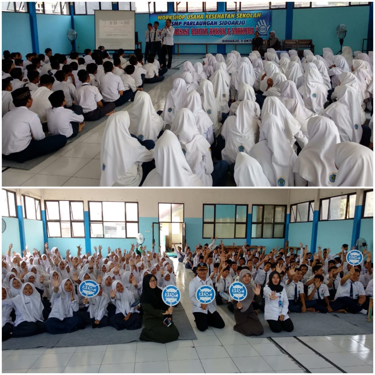 SOSIALISASI BAHAYA NARKOBA BAGI PELAJAR DI SMP ISLAM PARLAUNGAN WARU KABUPATEN SIDOARJO SOSIALISASI BAHAYA NARKOBA BAGI PELAJAR DI SMP ISLAM PARLAUNGAN WARU KABUPATEN SIDOARJO