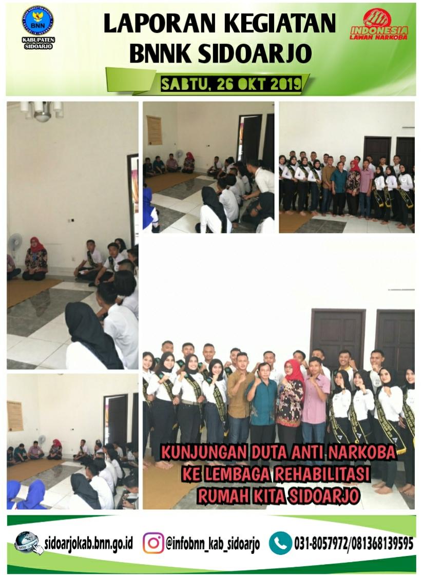 PENDAMPINGAN DAN KUNJUNGAN KE LEMBAGA REHABILITASI RUMAH KITA SIDOARJ PENDAMPINGAN DAN KUNJUNGAN KE LEMBAGA REHABILITASI RUMAH KITA SIDOARJ