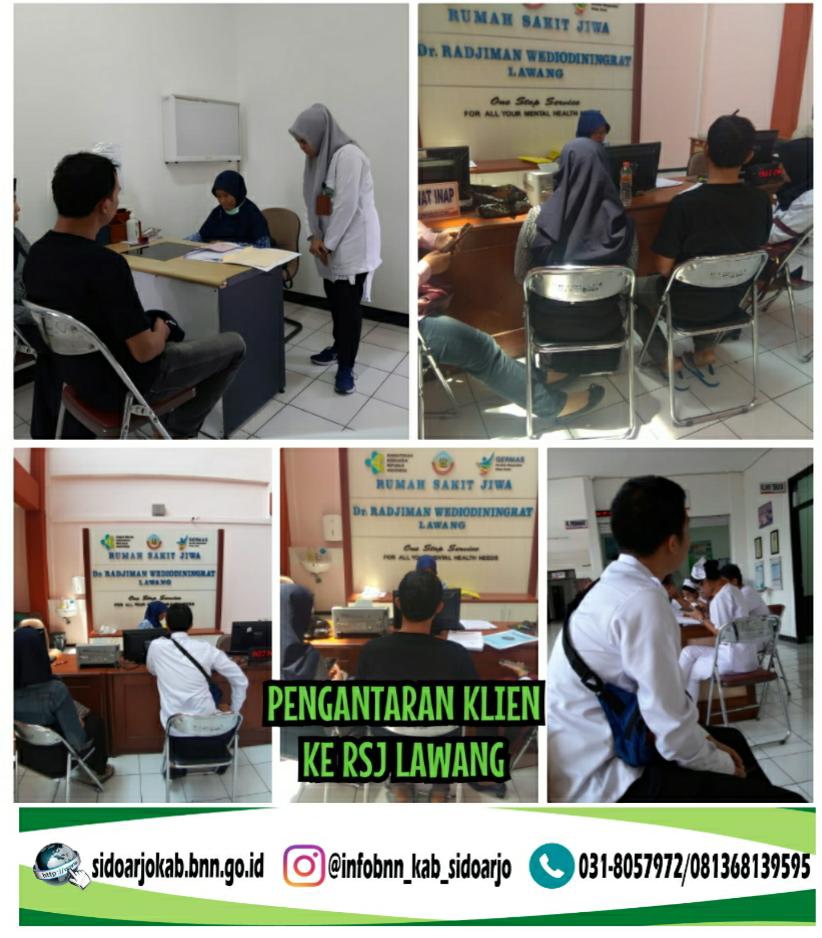 PENGANTARAN KLIEN REHABILITASI RAWAT INAP KE RSJ dr. RADJIMAN WEDIODININGRAT LAWANG PENGANTARAN KLIEN REHABILITASI RAWAT INAP KE RSJ dr. RADJIMAN WEDIODININGRAT LAWANG
