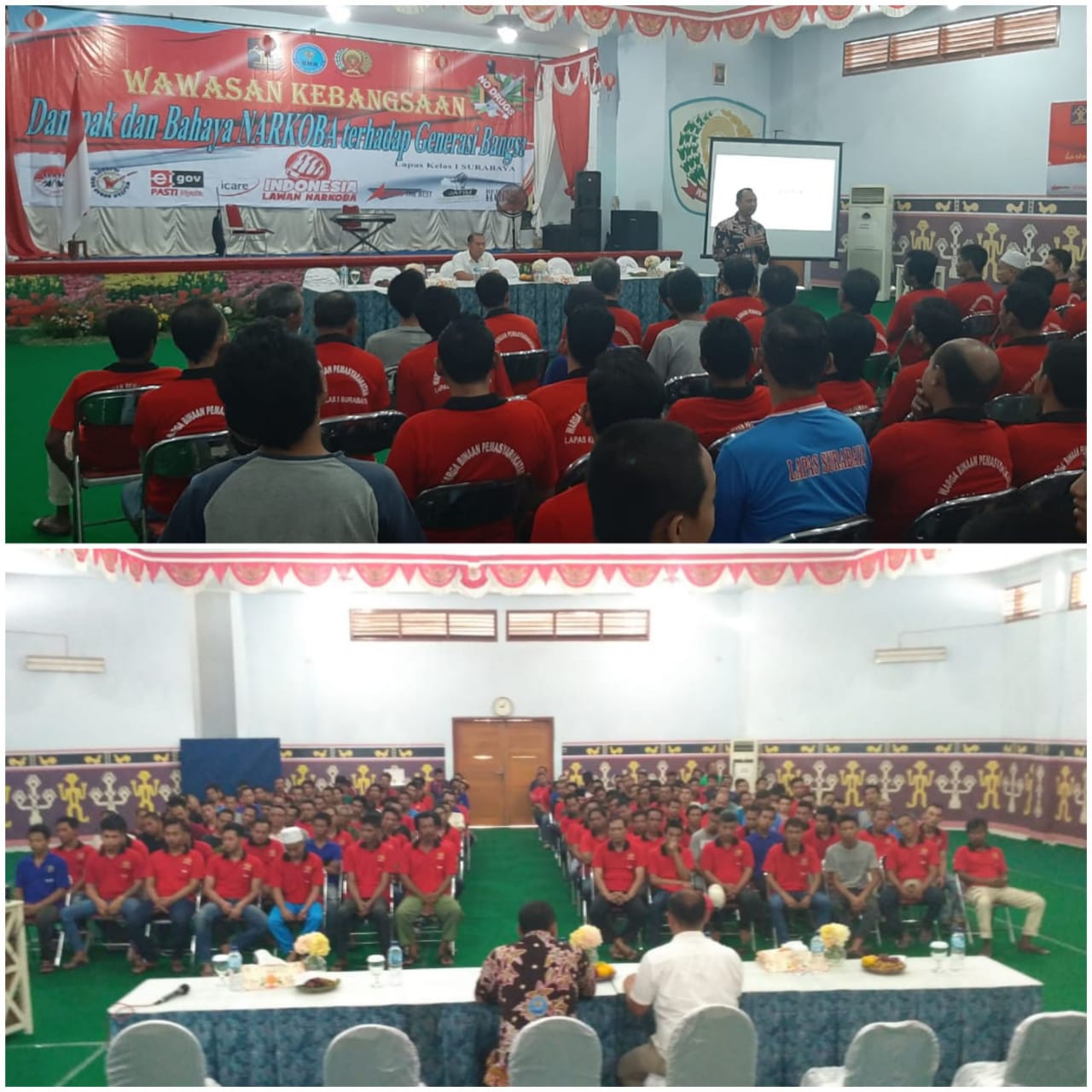 KEPALA BNNK SIDOARJO MENJADI NARASUMBER PADA SOSIALISASI P4GN PADA WARGA BINAAN LAPAS KLAS 1 SURABAYA DI PORONG SIDOARJO KEPALA BNNK SIDOARJO MENJADI NARASUMBER PADA SOSIALISASI P4GN PADA WARGA BINAAN LAPAS KLAS 1 SURABAYA DI PORONG SIDOARJO