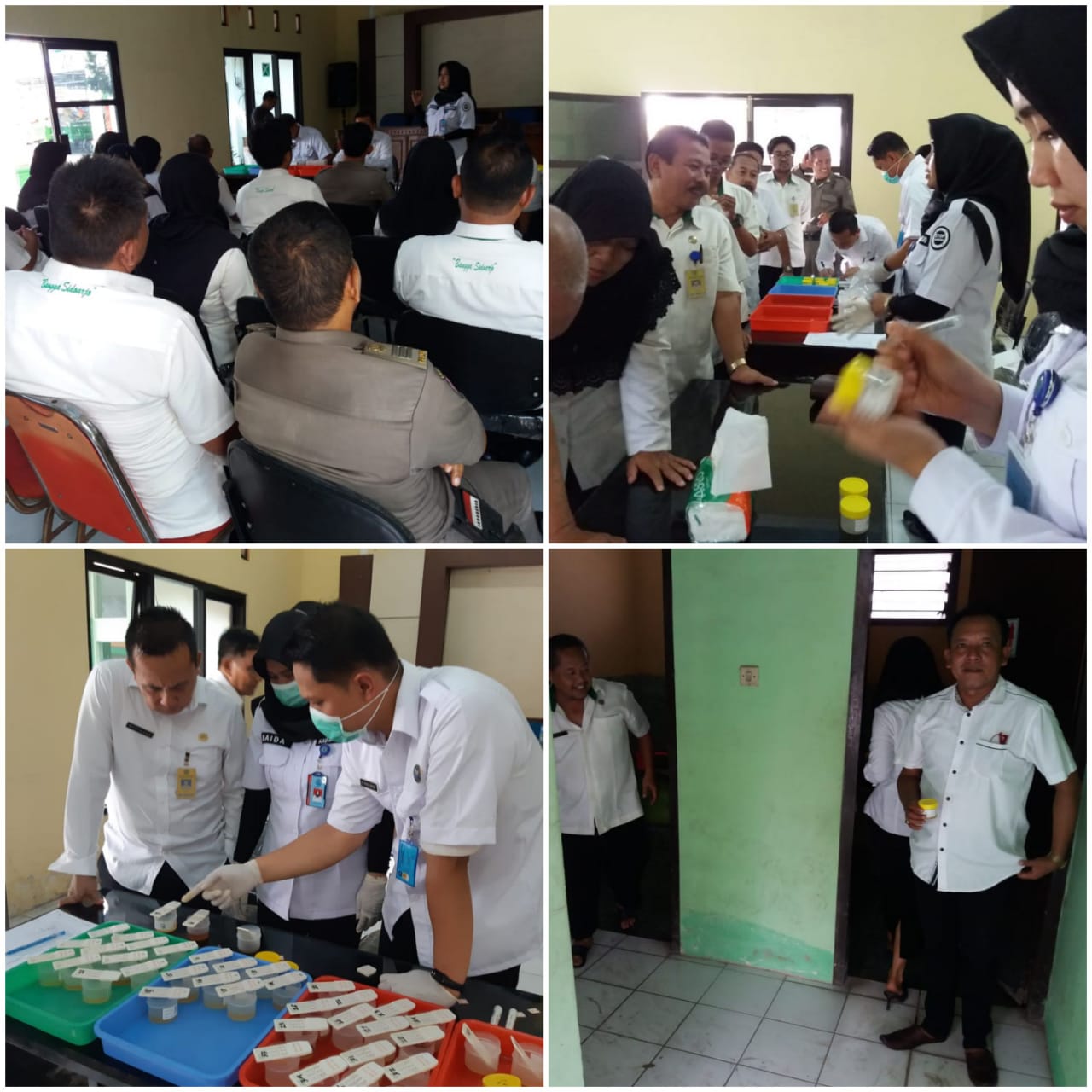 PEMERIKSAAN URINE SKRINING DI KECAMATAN PORONG, KABUPATEN SIDOARJO