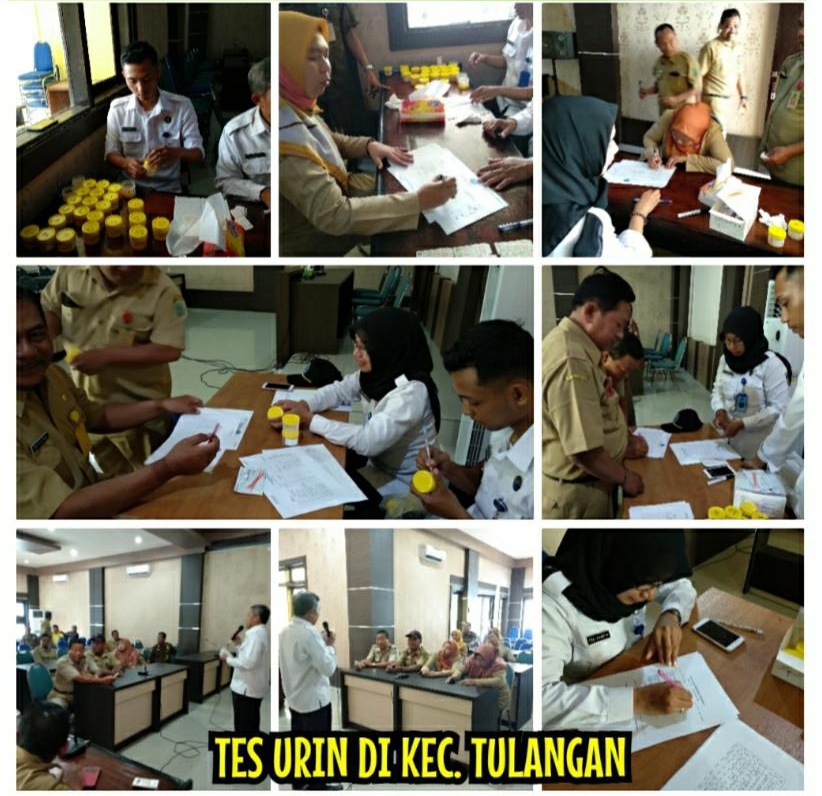 PEMERIKSAAN URINE SKRINING DI KECAMATAN TULANGAN, KABUPATEN SIDOARJO PEMERIKSAAN URINE SKRINING DI KECAMATAN TULANGAN, KABUPATEN SIDOARJO