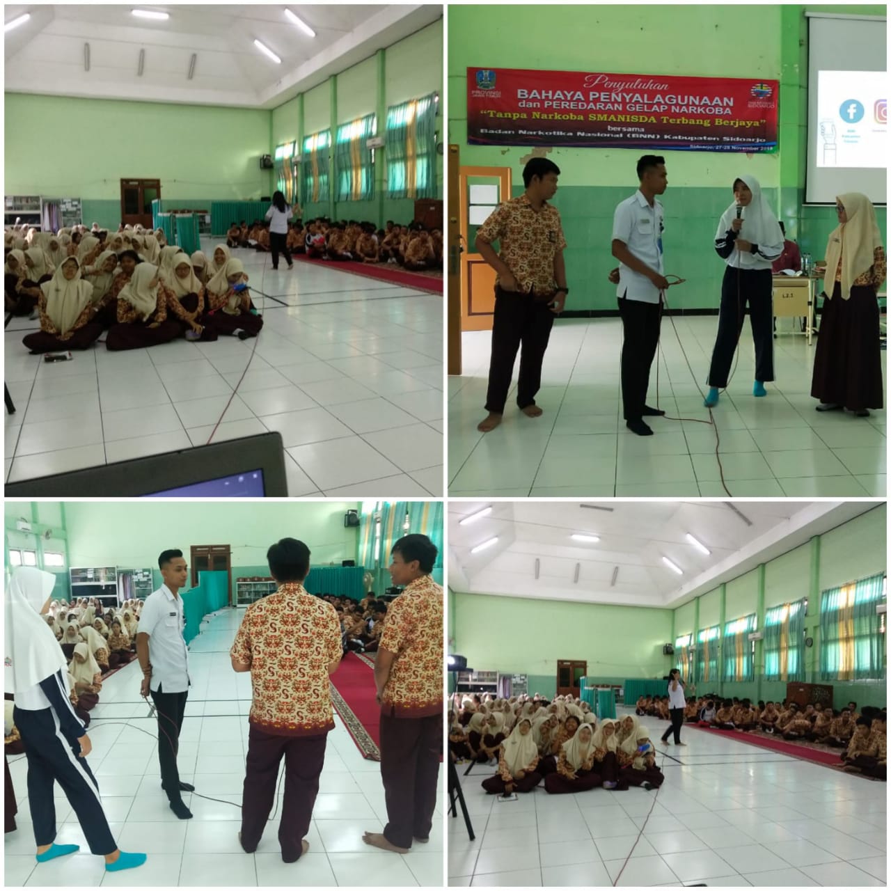 DISEMINASI INFORMASI P4GN MELALUI TATAP MUKA KEPADA PELAJAR SMAN 1 SIDOARJO DISEMINASI INFORMASI P4GN MELALUI TATAP MUKA KEPADA PELAJAR SMAN 1 SIDOARJO