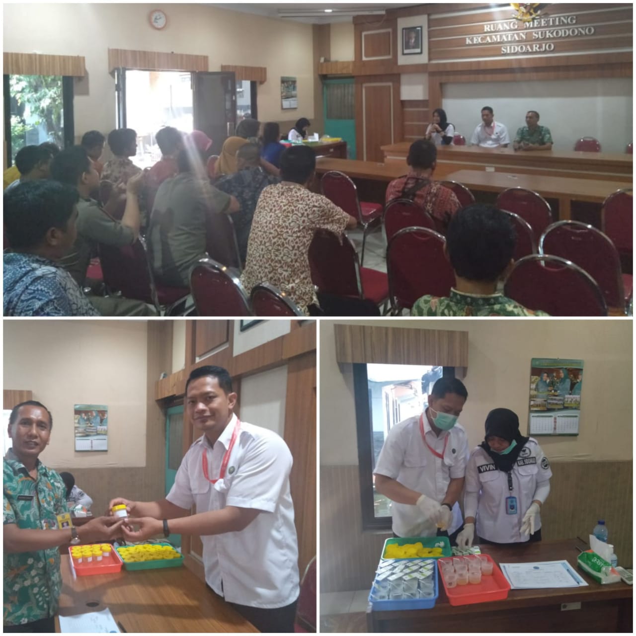 PEMERIKSAAN URINE SKRINING DI KECAMATAN SUKODONO PEMERIKSAAN URINE SKRINING DI KECAMATAN SUKODONO