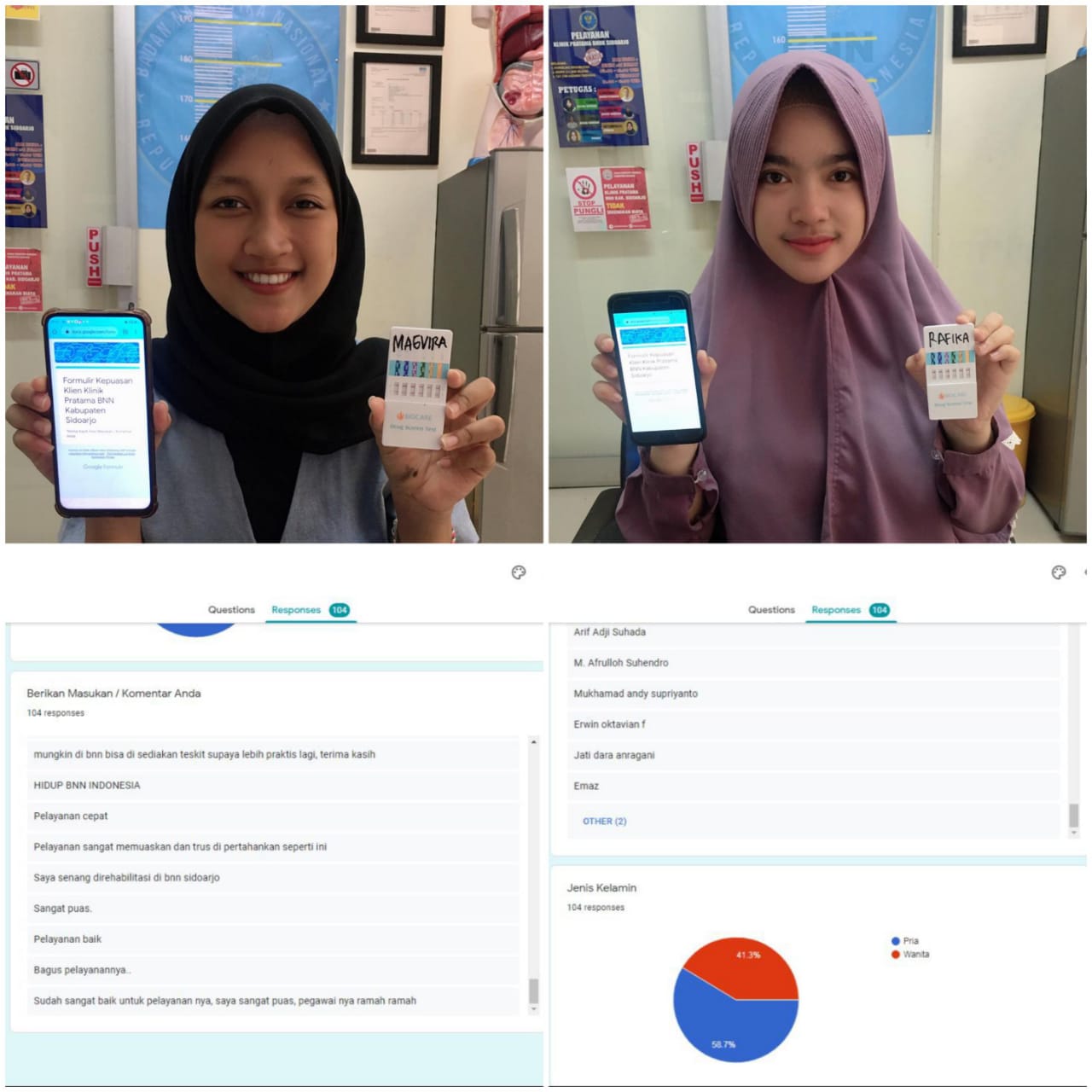 PENGISIAN FORM KEPUASAN KLIEN MENGGUNAKAN BARCODE REKAP DATA MINGGUAN PENGISIAN FORM KEPUASAN KLIEN MENGGUNAKAN BARCODE REKAP DATA MINGGUAN
