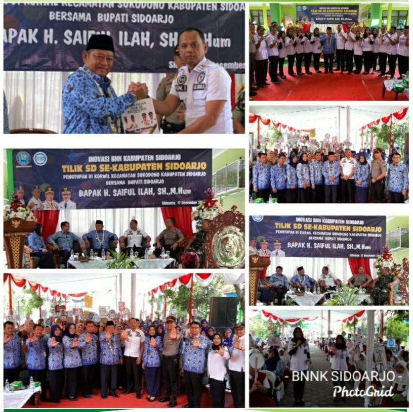 BUPATI KAB. SIDOARJO MENGHADIRI PENUTUPAN TILIK SD SE-KABUPATEN SIDOARJO YANG BEKERJA SAMA DENGAN KORWIL DINAS PENDIDIKAN KEC. SUKODONO BUPATI KAB. SIDOARJO MENGHADIRI PENUTUPAN TILIK SD SE-KABUPATEN SIDOARJO YANG BEKERJA SAMA DENGAN KORWIL DINAS PENDIDIKAN KEC. SUKODONO