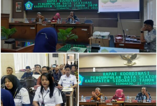 RAPAT KOORDINASI PENGUMPULAN DATA SEKTORAL KAB SIDOARJO TAHUN 2020
