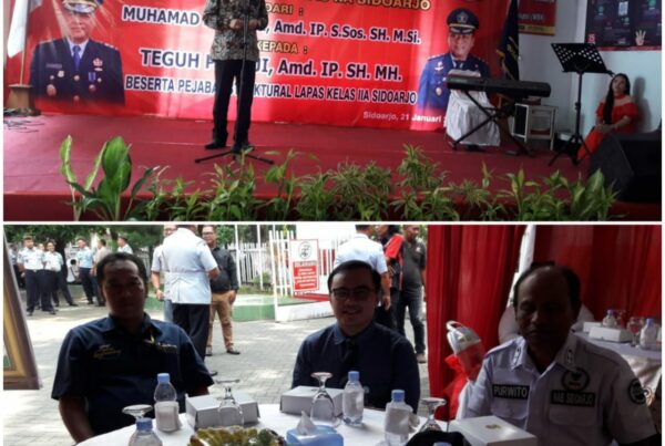SERAH TERIMA JABATAN DAN PISAH SAMBUT KEPALA LEMBAGA PEMASYARAKATAN KELAS IIA SIDOARJO DI LAPAS KELAS IIA SIDOARJO