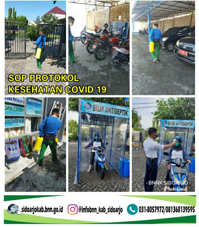 PELAKSANAAN SOP PROTOKOL KESEHATAN COVID-19 BNNK SIDOARJO PELAKSANAAN SOP PROTOKOL KESEHATAN COVID-19 BNNK SIDOARJO
