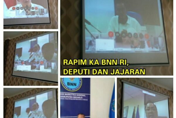 RAPAT PIMPINAN KEPALA BNN-RI BESERTA JAJARAN DEPUTI MELALUI VIRTUAL