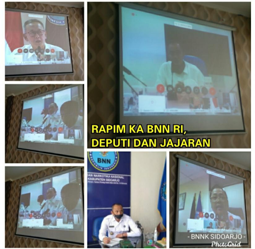 RAPAT PIMPINAN KEPALA BNN-RI BESERTA JAJARAN DEPUTI MELALUI VIRTUAL RAPAT PIMPINAN KEPALA BNN-RI BESERTA JAJARAN DEPUTI MELALUI VIRTUAL