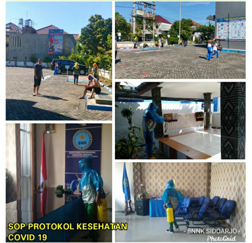 PELAKSANAAN SOP PROTOKOL KESEHATAN COVID-19 BNNK SIDOARJO PELAKSANAAN SOP PROTOKOL KESEHATAN COVID-19 BNNK SIDOARJO