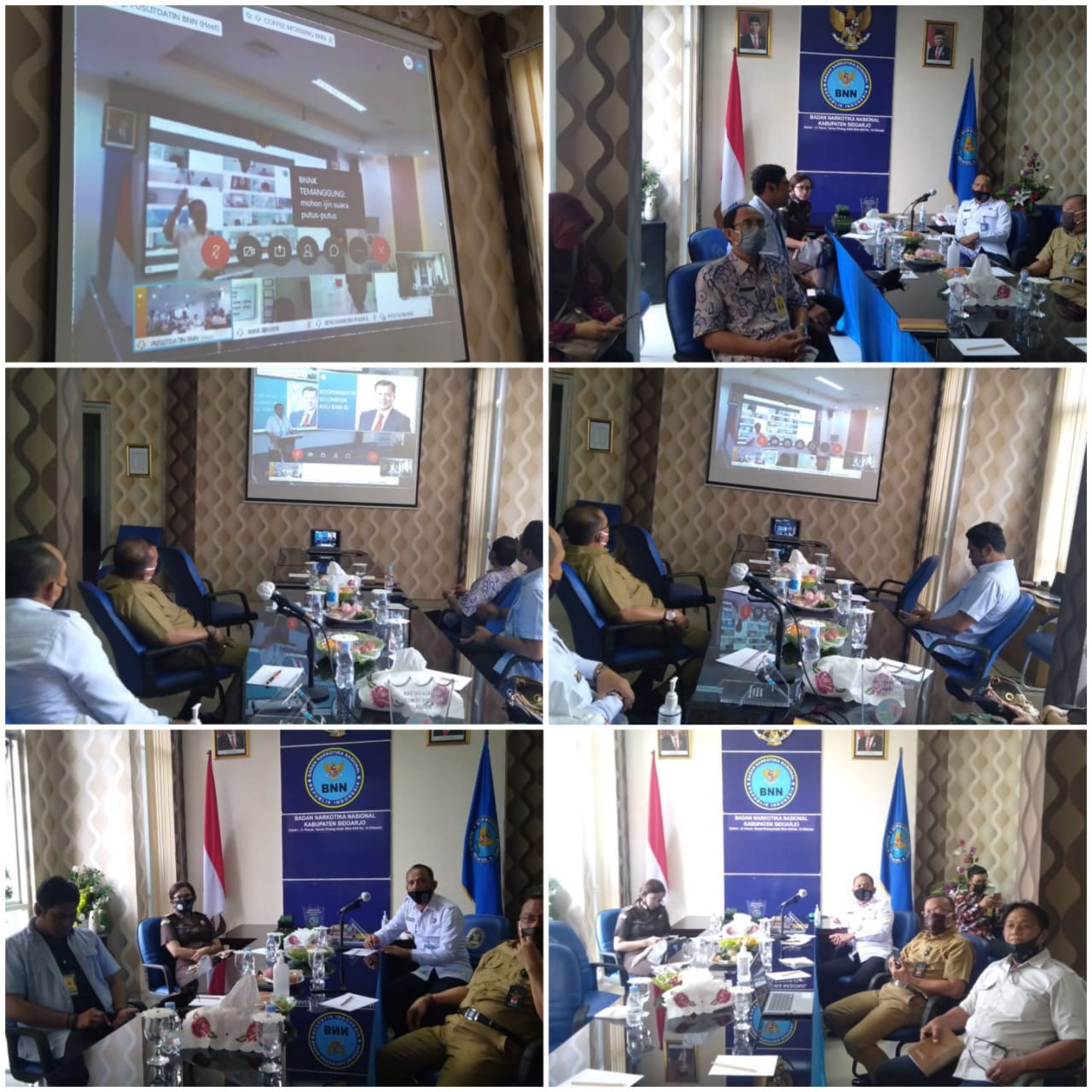 COFFEE MORNING VIRTUAL BERSAMA KEPALA BNN RI (OPTIMALISASI PELAKSANAAN TAT DAN EFEKTIVITAS PELAYANAN KONSULTASI HUKUM) COFFEE MORNING VIRTUAL BERSAMA KEPALA BNN RI (OPTIMALISASI PELAKSANAAN TAT DAN EFEKTIVITAS PELAYANAN KONSULTASI HUKUM)