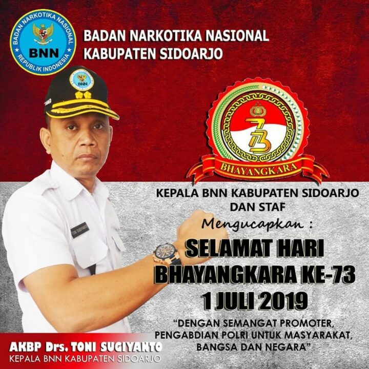 Selamat Hari Bhayangkara ke-73, 1 Juli 2019.