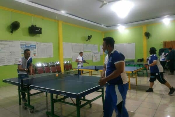 ”SMASH ON DRUGS” PERTANDINGAN TENIS MEJA ANTAR PEGAWAI BNNK SIDOARJO DALAM RANGKA PRA HANI