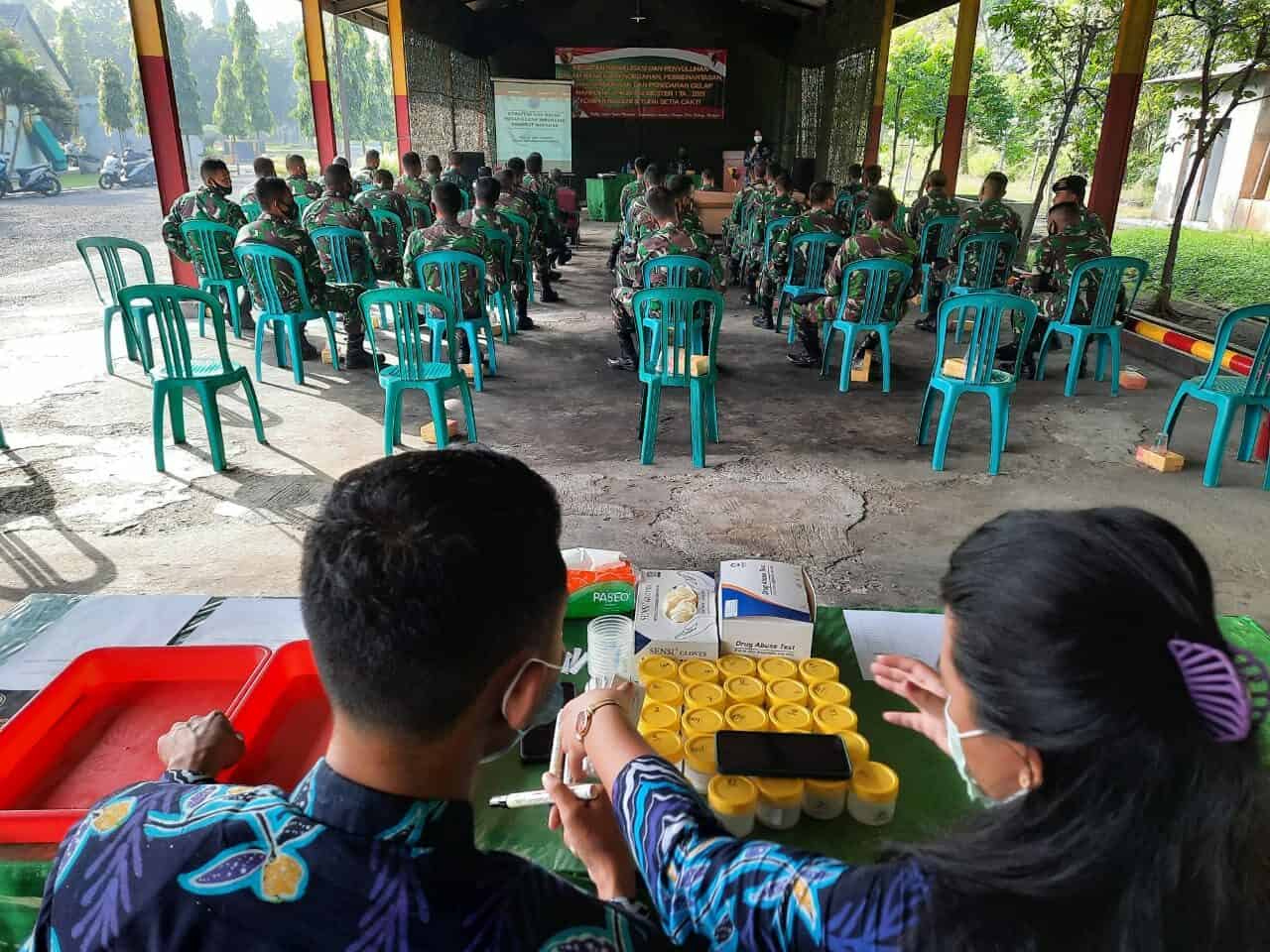 DISEMINASI INFORMASI P4GN MELALUI SOSIALISASI DAN PEMERIKSAAN URIN SKRINING KOMPI KAVALERI 3 DISEMINASI INFORMASI P4GN MELALUI SOSIALISASI DAN PEMERIKSAAN URIN SKRINING KOMPI KAVALERI 3